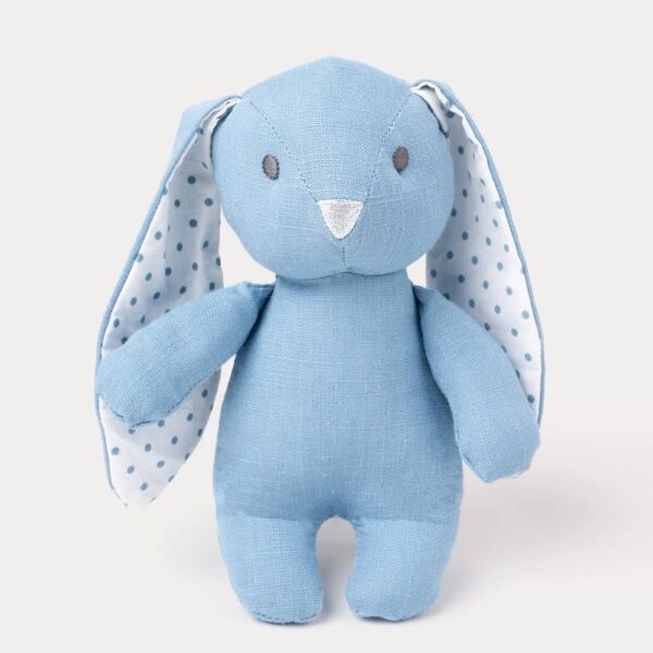 瑞典 Teddykompaniet Elina霧藍棉麻兔兔