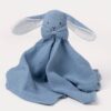瑞典 Teddykompaniet 霧藍重紗兔兔安撫巾