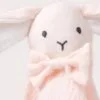 瑞典 Teddykompaniet 蜜桃粉重紗兔兔安撫巾 瑞典 Teddykompaniet 蜜桃粉重紗兔兔安撫巾