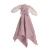 瑞典 Teddykompaniet 粉霧重紗兔兔安撫巾