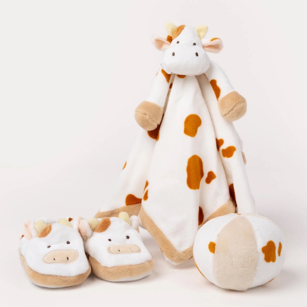 瑞典 Teddykompaniet 小牛安撫巾禮盒