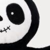 萬聖節夜光萌萌骷髏 短絨面料與刺繡骨骼細節